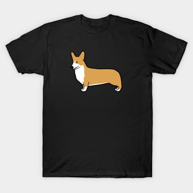 Pembroke Welsh Corgi T-Shirt by Coffee Squirrel